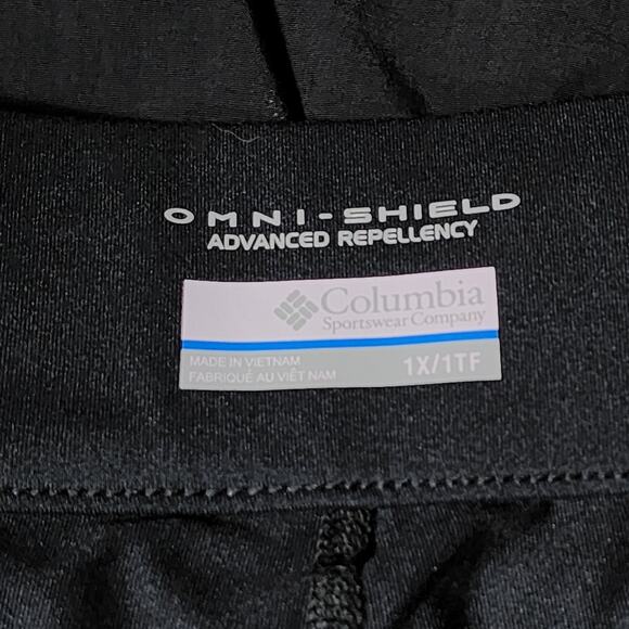 Columbia Omni Shield Skirt sz 1X Women Nylon Black Pocket Tennis Pickleball Golf - Picture 3 of 10